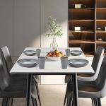 Supernal 32pcs Wheat Straw Dinnerware Sets,Unbreakable Dinnerware Sets for 8,Reusable Tableware,Dishes Set for 8,Plates and Bowls Set Dark Grey Include16pcs Plates, 8pcs Bowls, 8pcs Cups