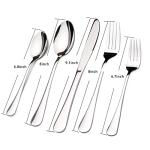 Silverware Set for 8, 40 Piece Heavy Duty Stainless Steel Flatware Utensils Cutlery Set Including Steak Knife Fork and Spoon, Dishwasher Safe, Gift Package for Wedding Housewarming