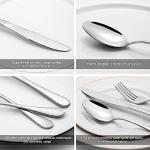 60 Piece Silverware Set for 12, Stainless Steel Flatware Set Tableware Set Inculde Forks Knives Spoons, Mirror Polished Cutlery Set for Home Kitchen and Restaurant Party, Dishwasher Safe