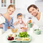 Hlukana 24 Pcs Wheat Straw Dinnerware Cutlery Set, Unbreakable Tableware Set, Including Kids Toddlers Divided Plates, Bowls, Cup, Cutlery Spoons Knifes Forks, BPA Free, Microwave Dishwasher Safe