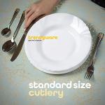 Silverware Set Limited Edition – 24 Piece Dinnerware Set – Flatware Set for 6 – Silver Tableware Set w/Gold Accents – Great for Family Gatherings & Daily Use – Spoons, Knives, Teaspoons, Forks