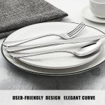 60 Piece Silverware Set for 12, Stainless Steel Flatware Set Tableware Set Inculde Forks Knives Spoons, Mirror Polished Cutlery Set for Home Kitchen and Restaurant Party, Dishwasher Safe