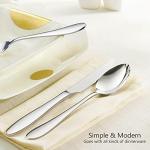 HaWare 40-Piece Silverware Set, Stainless Steel Flatware Service for 8, Modern Tableware Cutlery for Home, Elegant Eating Utensils Include Knives/Spoons/Forks, Mirror Polished, Dishwasher Safe