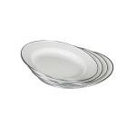 Stansport Deluxe 24-Piece Enamel Tableware Set - White (11220-03)