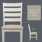 Signature Design by Ashley Skempton Modern Farmhouse Dining Room Chair, 2 Count, Whitewash