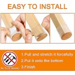 24 Pcs Chair Leg Floor Protectors for Hardwood Floors Silicone Covers to Protect Wood Tile Floors Felt Pads Furniture Leg Caps Non Slip Reduce Noise (Fit:1.3"-2")