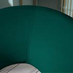 Roundhill Furniture Slatina Green Silky Velvet Upholstered Accent Chair with Gold Tone Finished Base