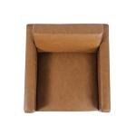 HomePop Modern Metal Frame Accent Chair Home Décor|Accent Chairs for Living Room & Bedroom - Carmel Faux Leather