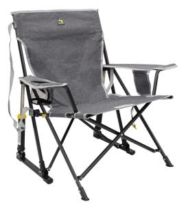 GCI OUTDOOR Kickback Rocker Outdoor Rocking Chair with Beverage Holder