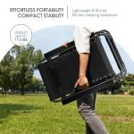 Nestl Zero Gravity Chairs Set of 2, Patio Lounge Chair Outdoor with Pillows & Cup Holder Trays, Adjustable Steel Mesh Reclining Camping Chair, Folding Patio Lawn Chair for Deck, Beach, Yard - Black