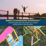 GCI Outdoor Comfort Pro Rocker Camping Chair | Portable Folding Rocking Chair with Durable Armrests & Drink Holder — Sweet Tea