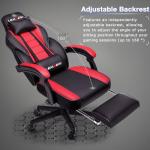 LEMBERI Video Game Chairs with footrest, Big and Tall Gamer Chair for Adults, 400lb Capacity, Racing Style Computer Chair with Headrest and Lumbar Support