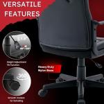 Ergonomic Computer Gaming Chair Home Office Racing Executive Video Task Desk PU Leather for Adults Teens Kids Gamer