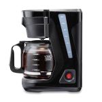 Proctor Silex FrontFill Drip Coffee Maker, 12 Cup Glass Carafe, Black and Silver (43680PS)