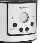 Amazon Basics Programmable Coffeemaker with Carafe and Reusable Filter, Stainless Steel, 12 Cups, Black