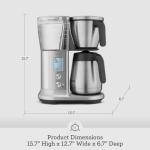 Breville BDC450BSS Precision Brewer Drip Coffee Maker, Thermal Carafe, 60 oz, Brushed Stainless Steel