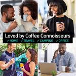 Coffee Gator French Press Coffee Maker 34oz, Double Insulated Stainless Steel Brewer plus Travel Jar Canister, Portable Hot Cold Brew Tea for Coffee Bar Accessories Kitchen Camping, Orange