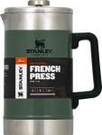 Stanley Classic Stay-Hot French Press Coffee Maker 48 oz | 5 Minute Brew, 4 Hours Hot | Mesh Filter for Coffee Grounds | Insulated Stainless Steel French Press | BPA-Free | Hammertone Green