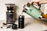 Stanley Classic Stay-Hot French Press Coffee Maker 48 oz | 5 Minute Brew, 4 Hours Hot | Mesh Filter for Coffee Grounds | Insulated Stainless Steel French Press | BPA-Free | Hammertone Green