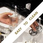 Sivaphe 12 oz French Press Coffee/Tea Maker Single Cup Espresso Press Stainless Steel Filter 0.35L High Borosilicate Carafe Durable Bamboo Handle Small Coffee Maker