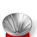 YETI Pour Over Coffee Maker Accessory Ramblers, Designed for Perfect Coffee Extraction Anywhere, Stainless Steel, fits any V60 Filter, Rescue Red
