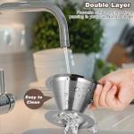 ANNMEXX Upgraded Pour Over Coffee Filter, Coffee Dripper, Paperless Mess Stainless Steel Coffee Filter, Maker One to Two Cup, Keeping Nature Coffee Flavour, Easy to Use and Clean (Large)