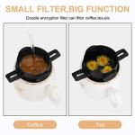 Yanyole Pour Over Coffee Maker,Portable Stainless Steel Reusable Coffee Filter, Mini Collapsible Paperless Single Serve 1 Cup Coffee Dripper Cup Easy To Clean For Travel Camping
