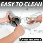 Zulay Kitchen 1 Gallon Cold Brew Coffee Maker – Thick Glass Pitcher with Stainless Steel Filter, Lid & Spout – Large Mason Jar Container Dispenser - Iced Coffee & Sun Tea Brewer for Fridge – Silver