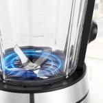 Ranbomer Blender,Blenders for Kitchen,Glass Blender for Shakes and Smoothies,crush ice,51 oz Glass Jar,Simple Speed Dial,6 Stainless Steel Blades, Ice Crusher with Speed Control, Silver.