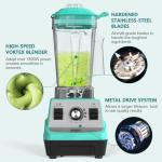 OMMO Blender 1800W, Professional High Speed Countertop Blender with Durable Stainless Steel Blades, 60oz BPA Free Blender for Shakes and Smoothies, Nuts, Ice and Fruits, Dishwasher Safe