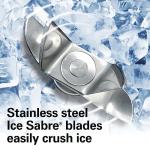 Hamilton Beach Wave Action Blender for Smoothies, Stainless Steel Ice Sabre Blades, 40oz Glass Jar, 800 Watts, Quiet Design, Black (58175)