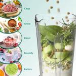 OMMO Blender 1800W, Professional High Speed Countertop Blender with Durable Stainless Steel Blades, 60oz BPA Free Blender for Shakes and Smoothies, Nuts, Ice and Fruits, Dishwasher Safe