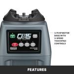 Waring Commercial CB15 Ultra Heavy Duty 3.75 HP Blender, Electric Touchpad Controls with Stainless Steel 1 Gallon Container, 120V, 5-15 Phase Plug,Black