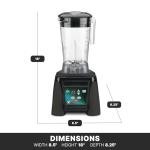 Waring Commercial MX1100XTX 3.5 HP Blender with Electronic Keypad, Pulse Function, 30 SecondCountdown Timer and a 64 oz. BPA Free Container, 120V, 5-15 Phase Plug,Black