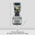 Breville BBL920BST Super Q Commercial-Grade Home Blender, Black Stainless Steel