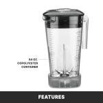 Waring Commercial MX1050XTX 3.5 HP Blender with Electronic Keypad Controls, Pulse Feature and a 64 oz. BPA Free Copolyester Container, 120V, 5-15 Phase Plug