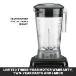 Waring Commercial MX1050XTX 3.5 HP Blender with Electronic Keypad Controls, Pulse Feature and a 64 oz. BPA Free Copolyester Container, 120V, 5-15 Phase Plug