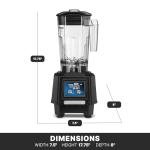 Waring Commercial TBB145 TORQ 2 Horsepower Blender, 2 Speed Toggle Switch Controls, with 48 oz. BPA Free Container, 120V, 5-15 Phase Plug, 9 x 15.75 x 11.5 inches, Multicolor