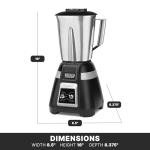 Waring Commercial BB300S 1-Hp bar Blender, Black 48 oz