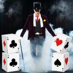 Gueevin 4 Pcs Casino Theme Party Decorations 13. 4 x 10. 2 Inch Large Poker Box Goodie Bulk for Birthday Las Vegas Game Night Party Bachelorette Birthday Centerpieces Decorations