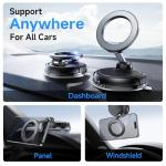 Car Phone Holder for Magsafe [78+LBS Strongest Suction & 2400gf Strongest Magnetic] 360° Adjustable Car Phone Mount, Phone Holders for Your Car for iPhone 16 Pro Max 15 14 13 12 Plus (Carbon Fiber)