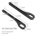 SSNNUU 2PCS Car Seat Gap Filler Organizer with Phone Holder,[Upgrade Version] Car Seat Gap Organizer for Prevent Falling,Essential Car Accessories Car Side Seat Gap Filler (Black)