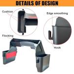 JVMA Center Console Gear Shift Organizer Tray for Jeep Gladiator Accessories and Jeep Wrangler JL JLU 2025 2024 2023 2022-2018 Rubicon Sahara 4xe Storage Box, Car Trash Bag Hook (US Patent) Interior