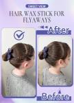 SWEET VIEW Hair Wax Stick & Slick Back Hair Brush for Tame Flyaways, Frizz, Sleek Ponytail, Buns | Pomade/Balm/Gel Stick for Woman, Styling Accessories for Girls, Kids