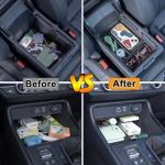 PIMCAR 3-Piece Center Console Organizer Set for 2023-2025 2026 Honda CR-V & CR-V Hybrid - Custom Fit Armrest Tray, Console Tray and Hidden Storage Box, Durable ABS Car Accessories