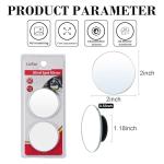 LivTee Blind Spot Mirror, 2" Round HD Glass Frameless Convex Rear View Mirrors Exterior Accessories with Wide Angle Adjustable Stick for Car SUV and Trucks, Pack of 2