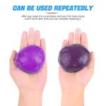 Moly Magnolia Cleaning Gel for Car, Auto Detailing Tools Car Interior Cleaner Putty, Dust Cleaning Mud Removal, Putty Cleaning Keyboard Cleaner for PC Laptop Keyboard Tablet Air Vents Camera (Purple)