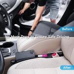 Car Seat Gap Filler Set of 2, Soft Foam Multifunctional Seat Side Gap Filler with Organizer & Hook Function, 3in1 Gap Stopper Universal Fit Car SUV Truck Fill The Gap Between Seat & Console
