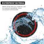 Mandark 4PCS Car Cup Holder Coasters, 2.75 Inch Non-Slip Insert Water Bottle Holder Pads, Dustproof Automotive Interior Accessories Mat, Universal for Vehicles, Trucks, RVs and More（Black/Red）