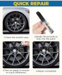 UBOG Touch Up Paint for Cars,Rim Paint,Car Accessories Wheel Paint,Auto Touch Up Paint,Car Scratch Remover Pen,Rim Scratch Repair,Car Paint Automotive Paint, Rim Paint for Car Wheel Repair (Black)